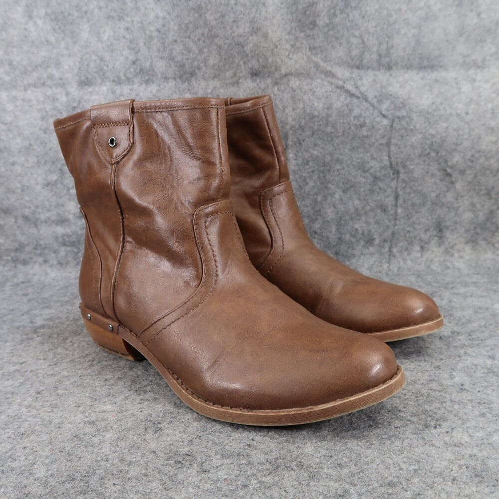 Fergalicious Shoes Womens 6.5 Booties Fashion Western Pull On Ankle Boot Mollie